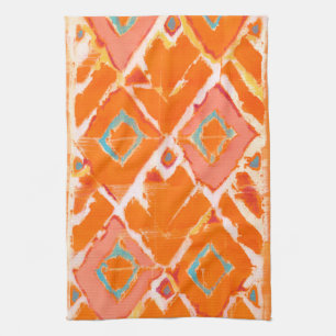 Linge De Cuisine Tribal Orange II