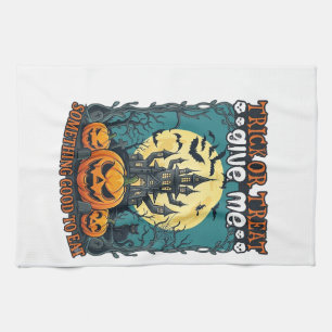 Linge De Cuisine Trick Or Treat Halloween Maison Hantée Citrouilles
