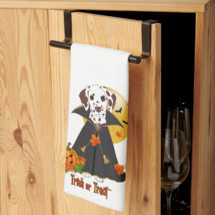 Linge De Cuisine Trick ou traitement dalmate