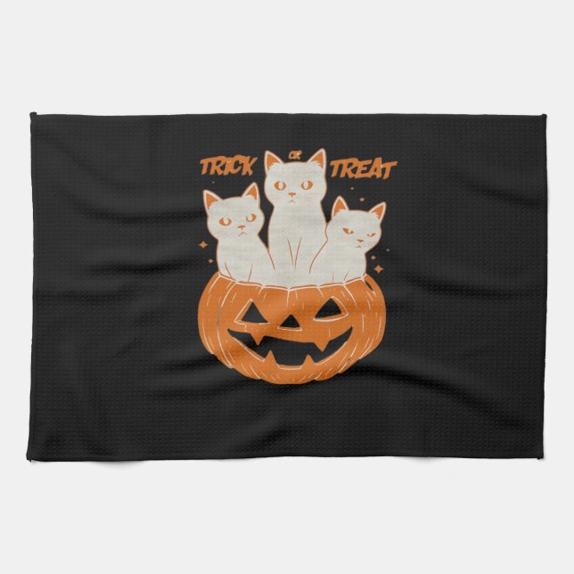 Linge De Cuisine Trick ou Treat cats Classic T-Shirt (Horizontal)