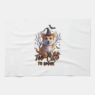 Linge De Cuisine Trop mignon pour effrayer drôle d'Halloween chien 