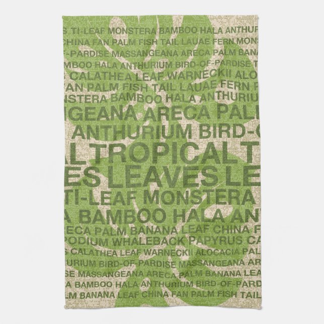 Linge De Cuisine Tropical Garden Wall Hanging et (Vertical)