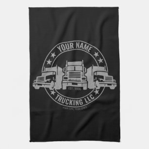Linge De Cuisine Trucker personnalisé Big Rig Semi Camion Camion