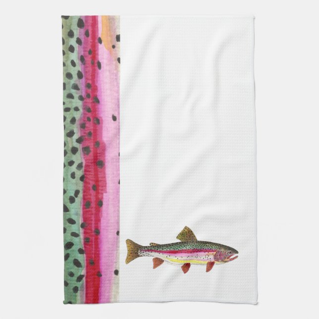 Linge De Cuisine Truite arc-en-ciel (Vertical)