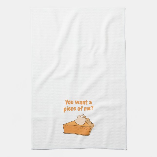 Linge De Cuisine Tu veux un morceau de moi ?Orange (Vertical)
