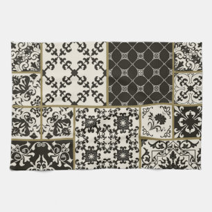 Linge De Cuisine Tuiles de Majolica Motifs islamiques.
