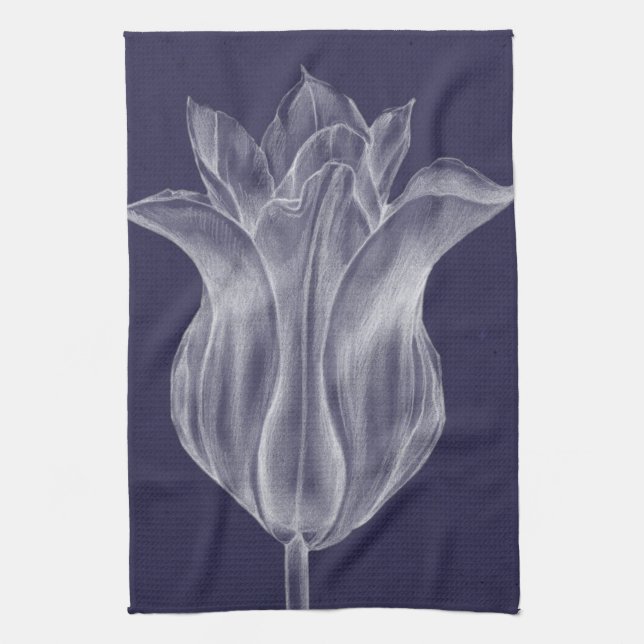 Linge De Cuisine Tulipe monochrome III (Vertical)
