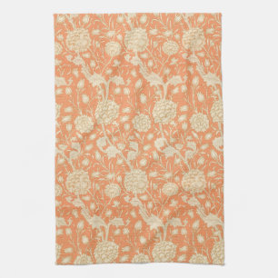 Linge De Cuisine Tulipe sauvage de William Morris, motif floral vin