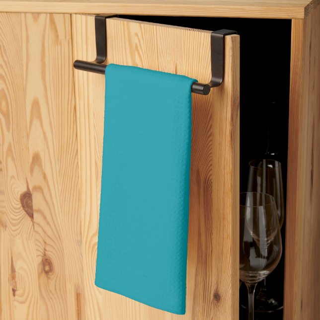 Linge De Cuisine Turquoise (Pliage en tiers)