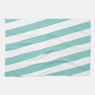 Linge De Cuisine Turquoise et blanc