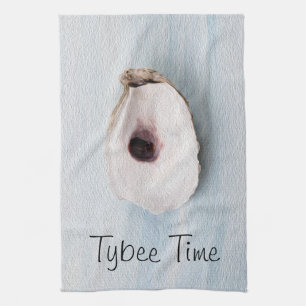 Linge De Cuisine Tybee Island Géorgie Blue Oyster Design