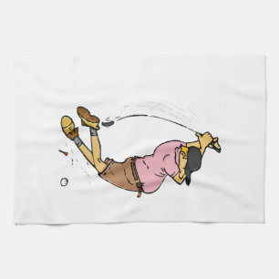Linge De Cuisine Un golfeur manque la balle