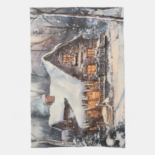 Linge De Cuisine Une maisonnette cosy en hiver