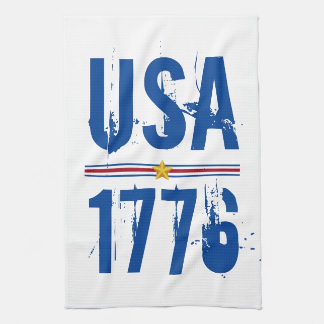 Linge De Cuisine USA 1776 Patriotique (Vertical)