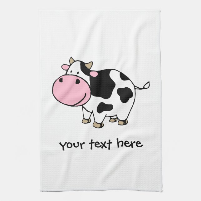 Linge De Cuisine Vache (Vertical)