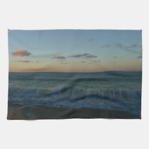 Linge De Cuisine Vagues s'écrasant au paysage de Sunset Beach