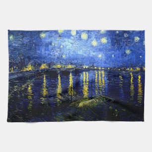 Linge De Cuisine Van Gogh - Nuit étoilée sur le Rhône