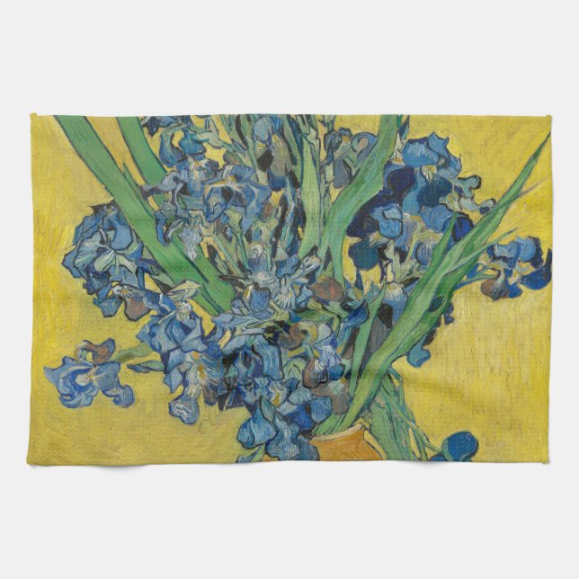 Linge De Cuisine Van Gogh Vase avec l'impressionnisme classique d'I (Horizontal)