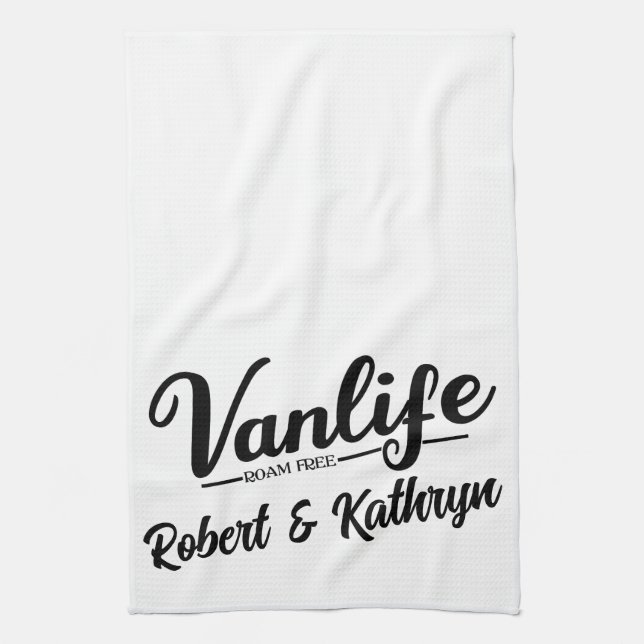 Linge De Cuisine "VanLife" Personnalisé (Vertical)