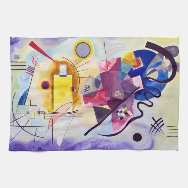 Linge De Cuisine Vasily Kandinsky Jaune-Rouge-Bleu (Horizontal)