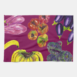 Linge De Cuisine Vegetable Harvest Kitchen Towels