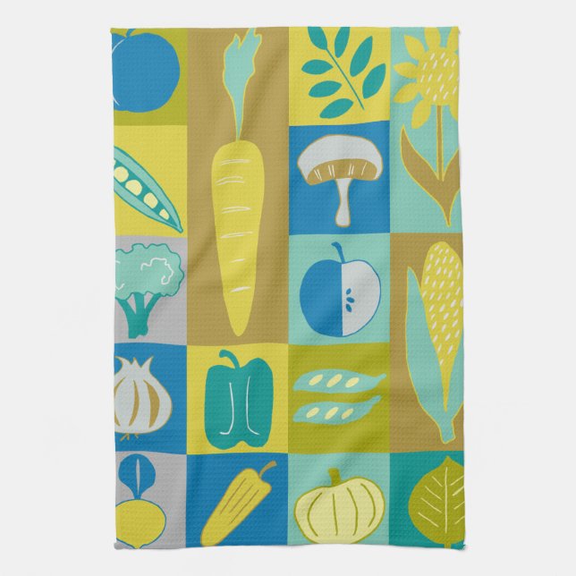 Linge De Cuisine Veggie Blocks II (Vertical)