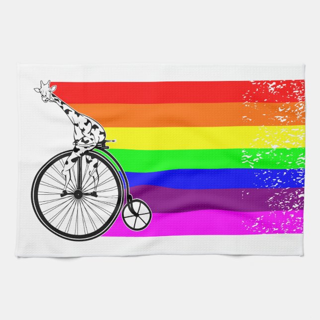Linge De Cuisine Vélo gay pride (Horizontal)