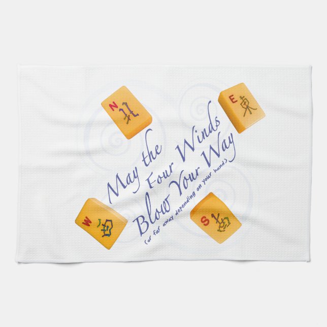 Linge De Cuisine Vents d'heure-milliampère Jongg (Horizontal)