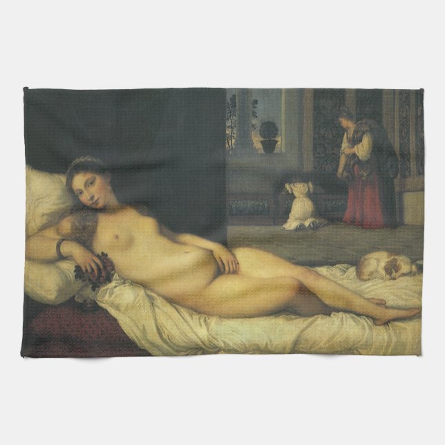 Linge De Cuisine Vénus d'Urbino par Titien, Art Renaissance (Horizontal)