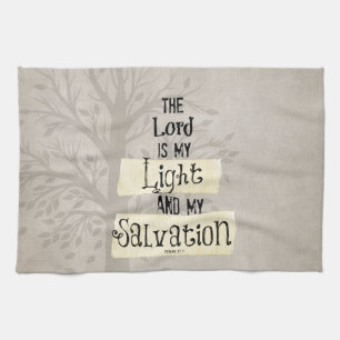 Linge De Cuisine Verse biblique : Le Seigneur est ma Lumière et ma