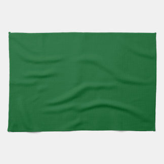 Linge De Cuisine Vert forêt foncé uni moderne