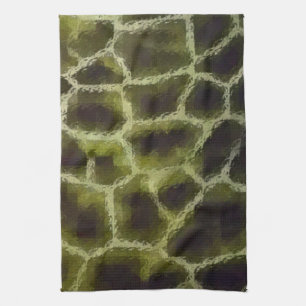 Linge De Cuisine Vert olive poster de animal