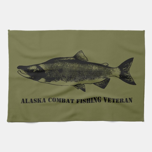 Linge De Cuisine Vétérinaire de la pêche de combat de l'Alaska (Horizontal)