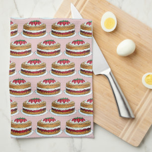 Linge De Cuisine Victoria Sponge Cake British Pâtisserie Chef Royau
