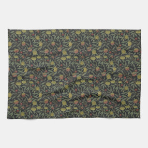 Linge De Cuisine Victorien vintage William Morris Feuilles de fruit