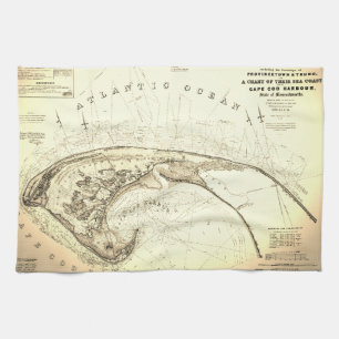 Linge De Cuisine Vieille (1833) cartes de Provincetown Truro