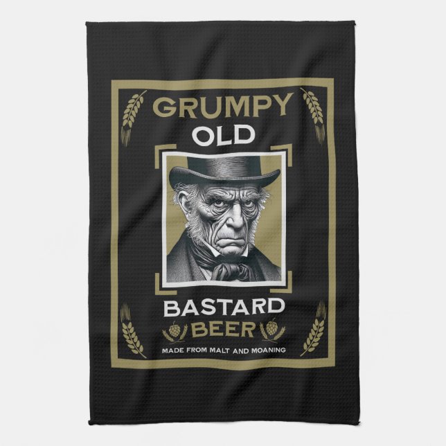 Linge De Cuisine Vieux bâtard Grumpy (Vertical)