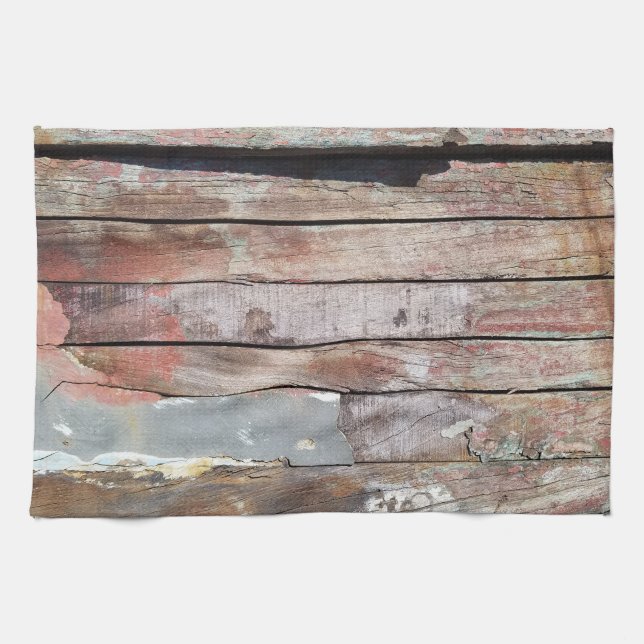 Linge De Cuisine Vieux bois rustique bateau en bois plank (Horizontal)