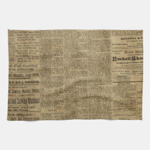 Linge De Cuisine Vieux journal vintage