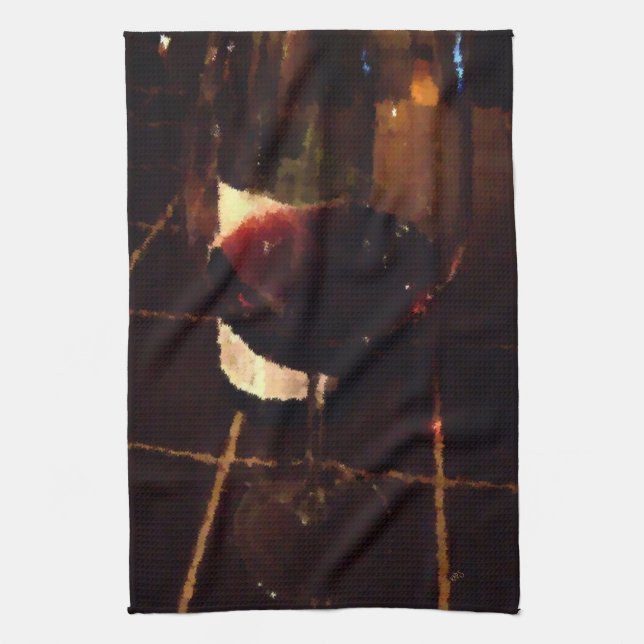 Linge De Cuisine Vin rouge (Vertical)