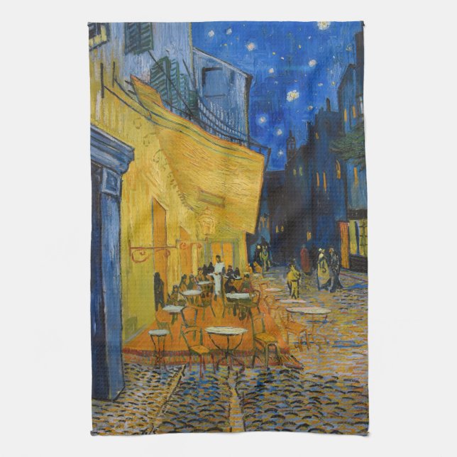 Linge De Cuisine Vincent van Gogh - Café Terrasse en soirée (Vertical)