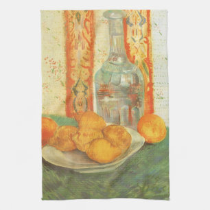 Linge De Cuisine Vincent van Gogh - Décanter et citrons sur une pla