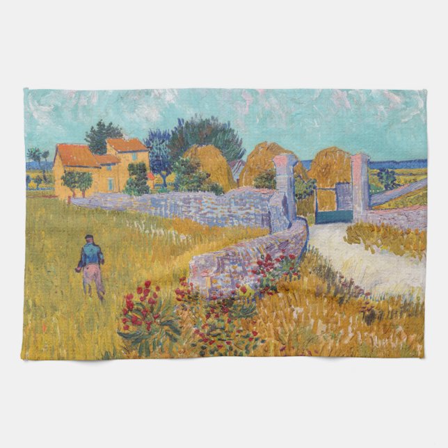 Linge De Cuisine Vincent van Gogh - Ferme en Provence (Horizontal)
