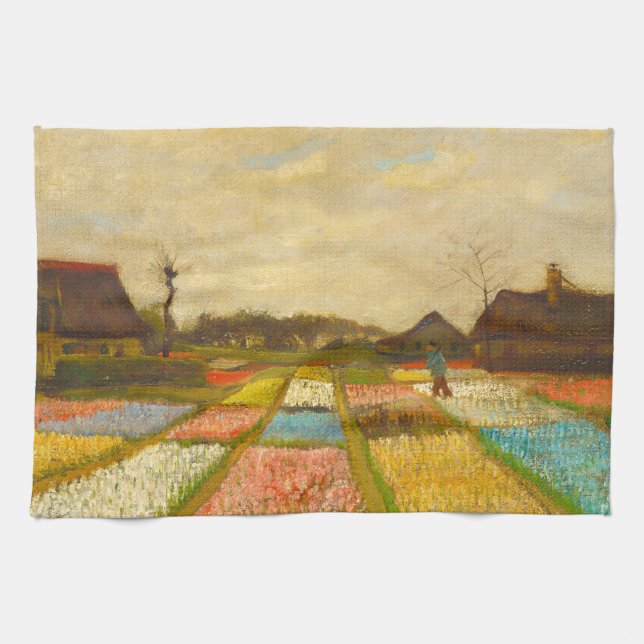 Linge De Cuisine Vincent van Gogh Lits à fleurs en Hollande (Horizontal)