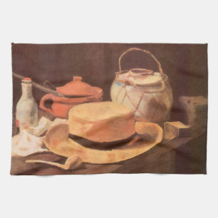 Linge De Cuisine Vincent van Gogh - Nature morte avec chapeau de pa