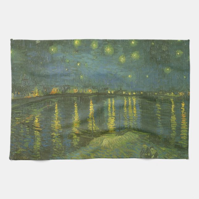 Linge De Cuisine Vincent van Gogh - Nuit étoilée sur le Rhône (Horizontal)