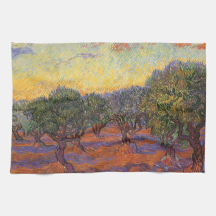 Linge De Cuisine Vincent van Gogh - Olive Grove, Orange Sky