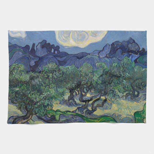 Linge De Cuisine Vincent van Gogh - Oliviers, Alpilles (Horizontal)