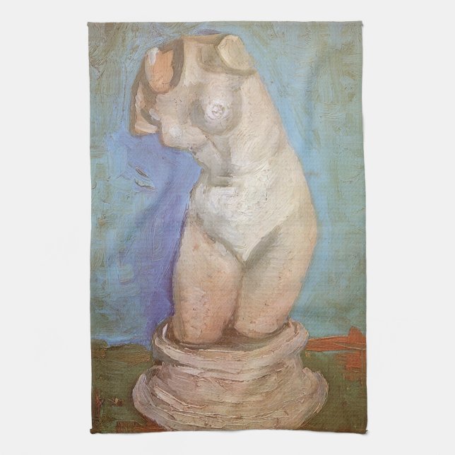 Linge De Cuisine Vincent van Gogh - Plaster Statuette Femme Torso (Vertical)