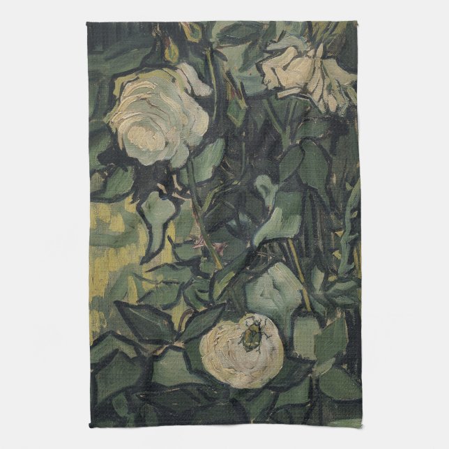 Linge De Cuisine Vincent van Gogh - Roses et coléoptères (Vertical)